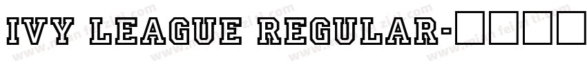 Ivy League Regular字体转换